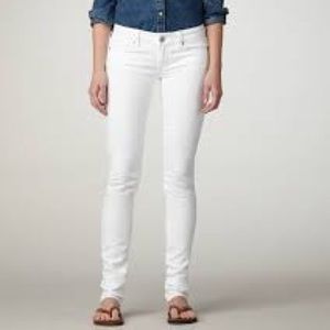 donating soon! American Eagle white skinny jeans
